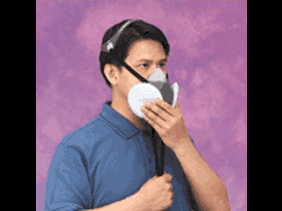 再用式呼吸防護器第二步